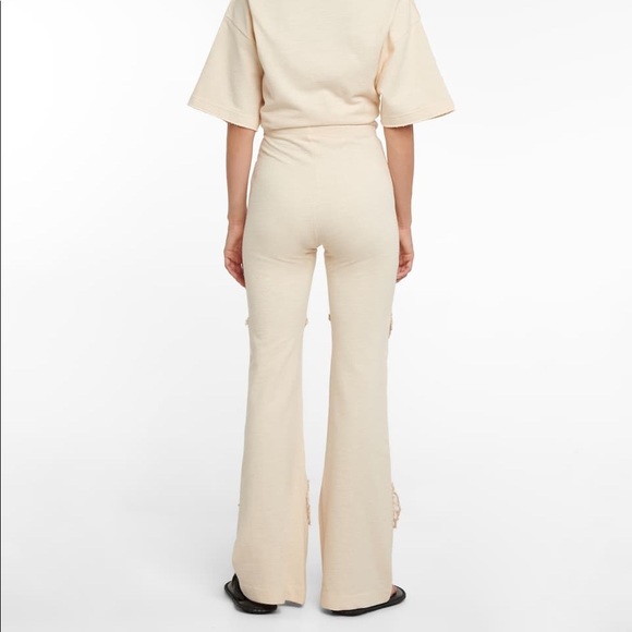 NWT Acne Studios Evelta Crochet Trimmed Cotton Pants - Picture 4 of 8